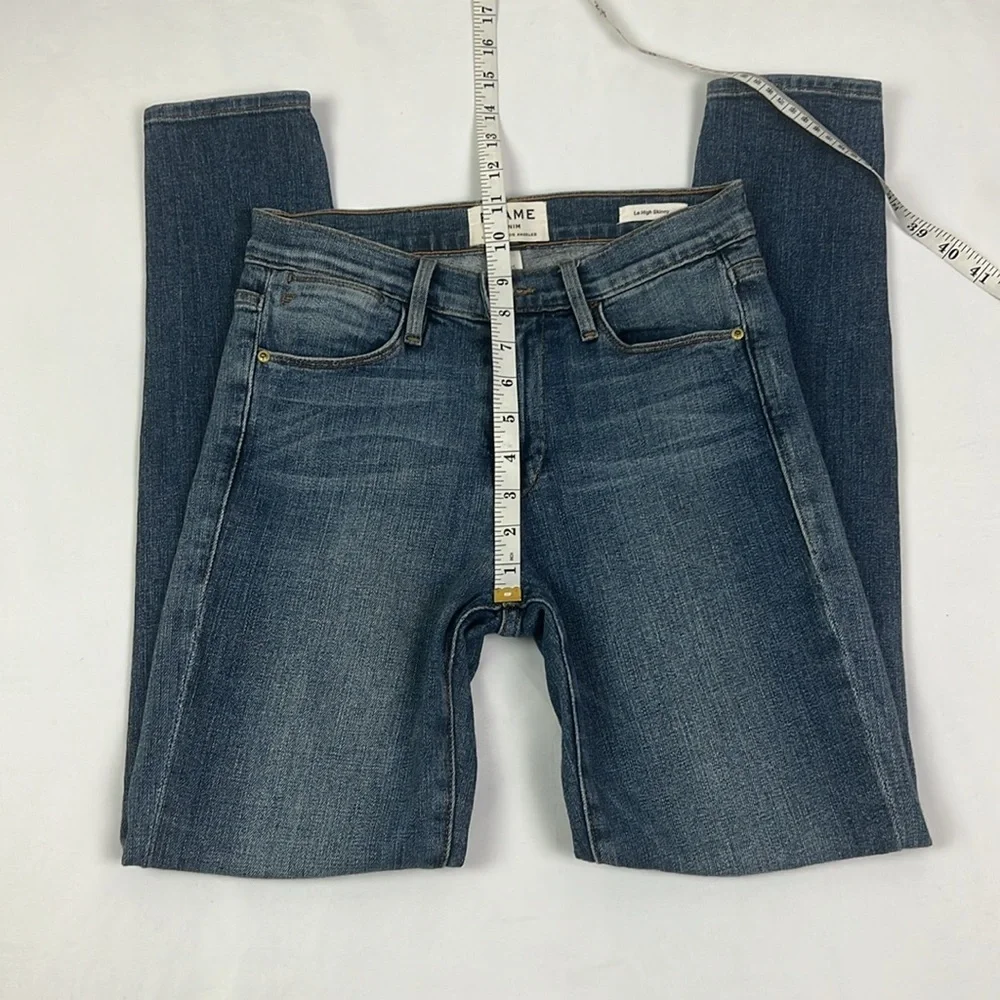 Frame Denim Women’s 25 Le High Skinny Distressed Stretchy Jean - Picture 9 of 15